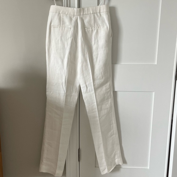 HELMUT LANG Slim-fit trousers in natural white NWT Size 2 - Picture 8 of 9